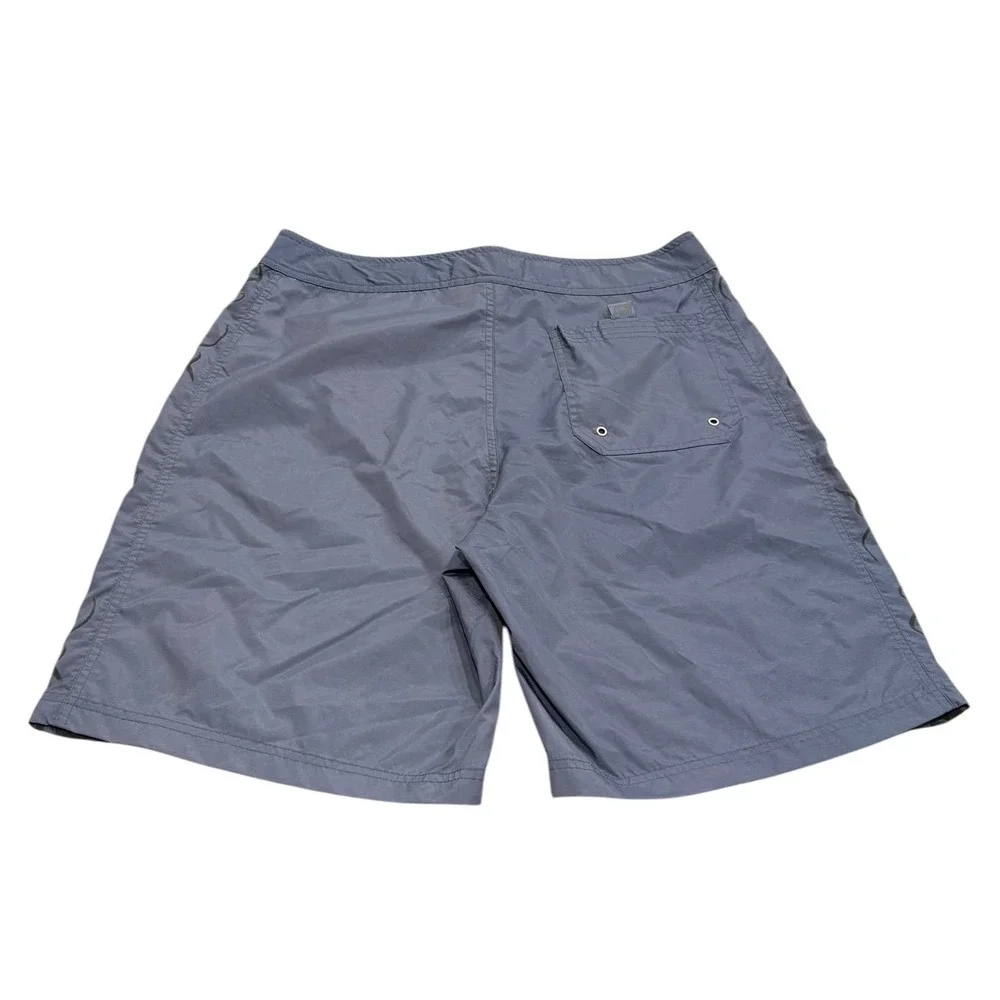 Vintage Y2K Old Navy Mens Blue Tribal Board Shorts Swim Trunks Large Summer NEW